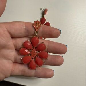 Pink Floral Starburst Earrings with Gold-Toned Metalwork Nordstrom Dangle